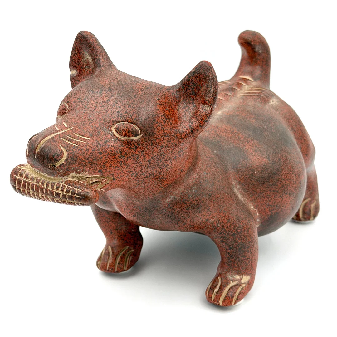 SKULPTUR, Hund, s ka colima dog, terrakotta, 1900-tal, sannolikt Mexiko. — Rest of the world — Skandia Auktion