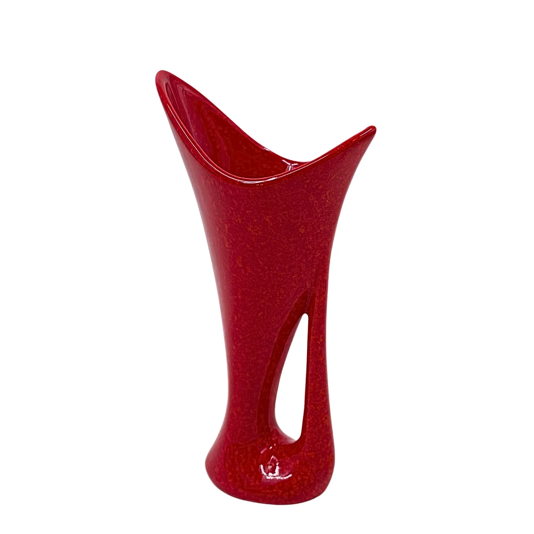 GITAN KERAMIKVASE IN ROT AUS SAN MARINO. — European — Auktionshaus Stuber's Hammerschlag