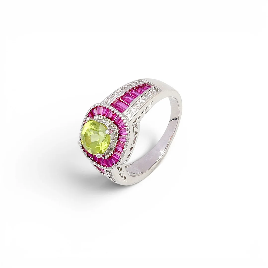 Art Deco style peridot ring. — Rings — Balclis