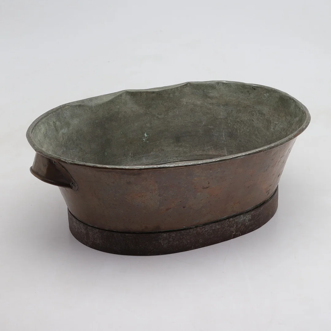 BALJA, koppar, 1800-tal. — Pewter, Brass & Copper — Gomér & Andersson Norrköping