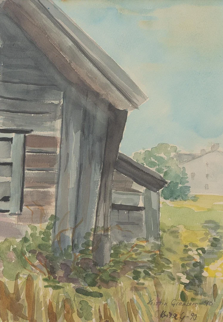 KRISTIN GRANBERG. Parti akvareller (2), olika motiv, signerad. — Paintings — Garpenhus Auktioner