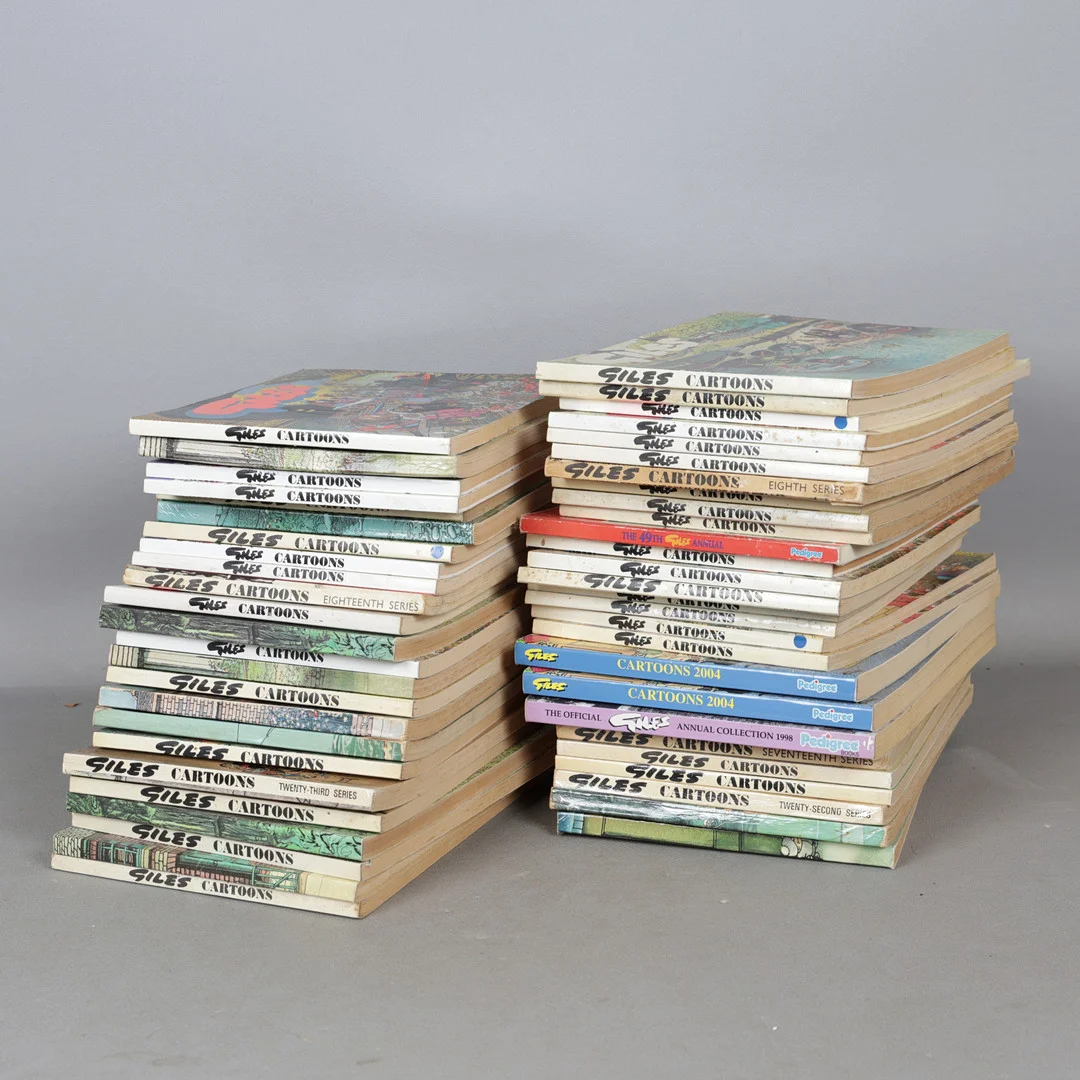 A COLLECTION OF GILES ANNUALS (QTY). — Books — Bishop & Miller