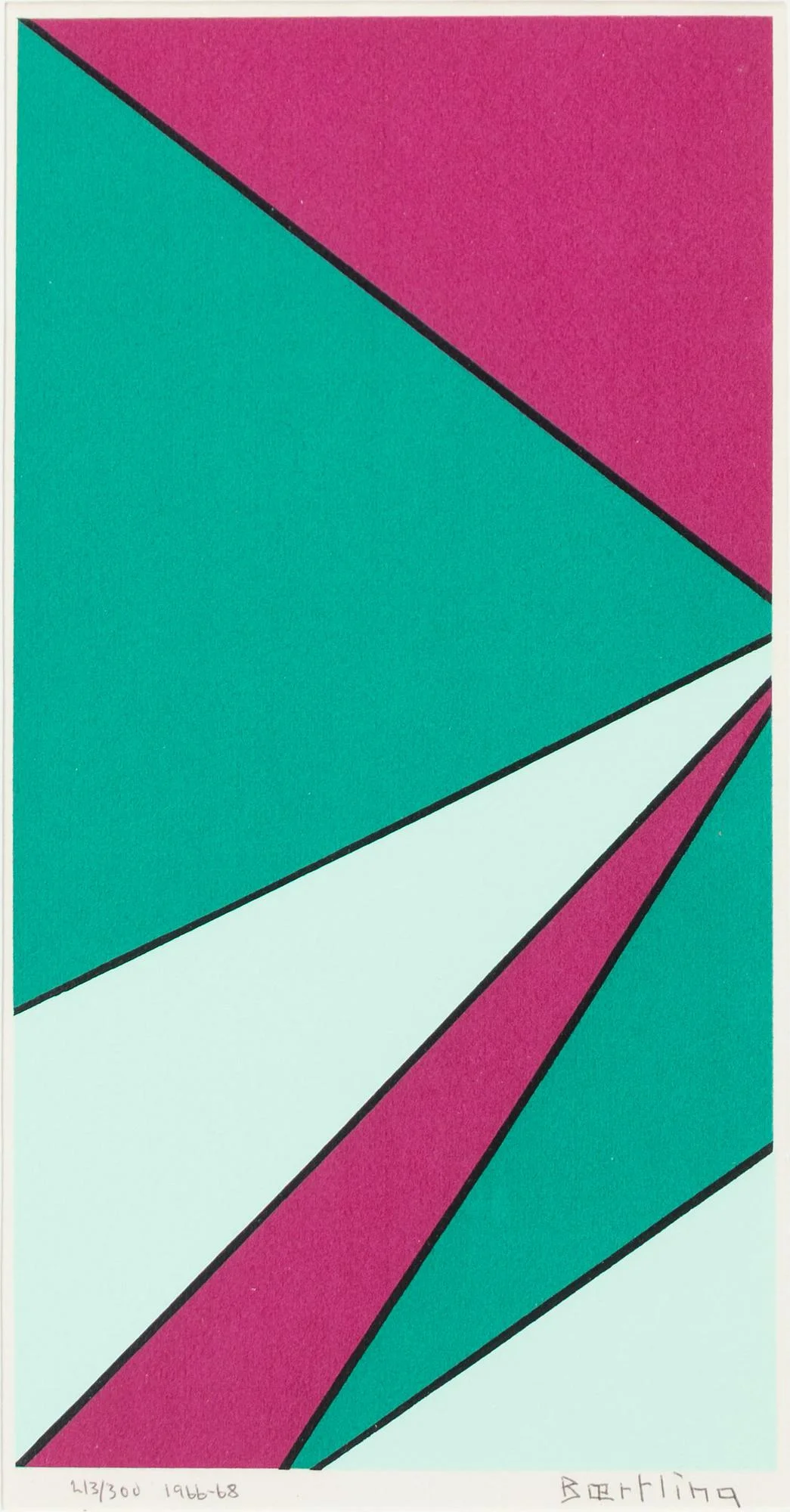 Olle Bærtling, "Xoa" Ur serien "The Angles of Open Form Infinite Space from Cinètisme to Open Form 1949 - 1968". — Konst/Grafik — Bukowskis