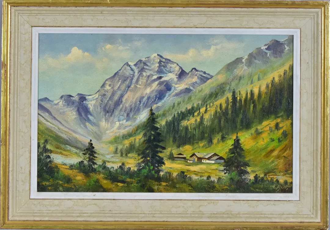 OIDENTIFIERAD KONSTNÄR. Olja på duk. — Paintings — Halmstads Auktionskammare