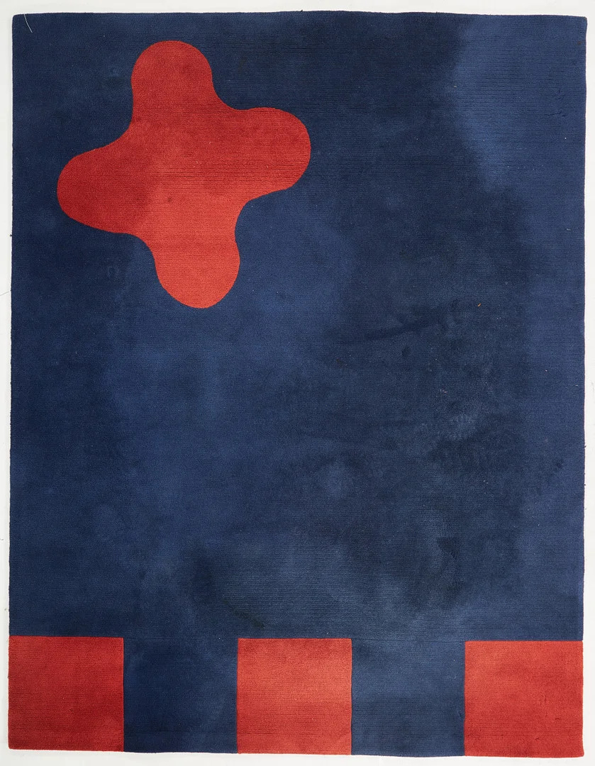 MATTA. Kasthall, blå botten, ca 260x196 cm. — Carpets — Stockholms Auktionsverk Sickla