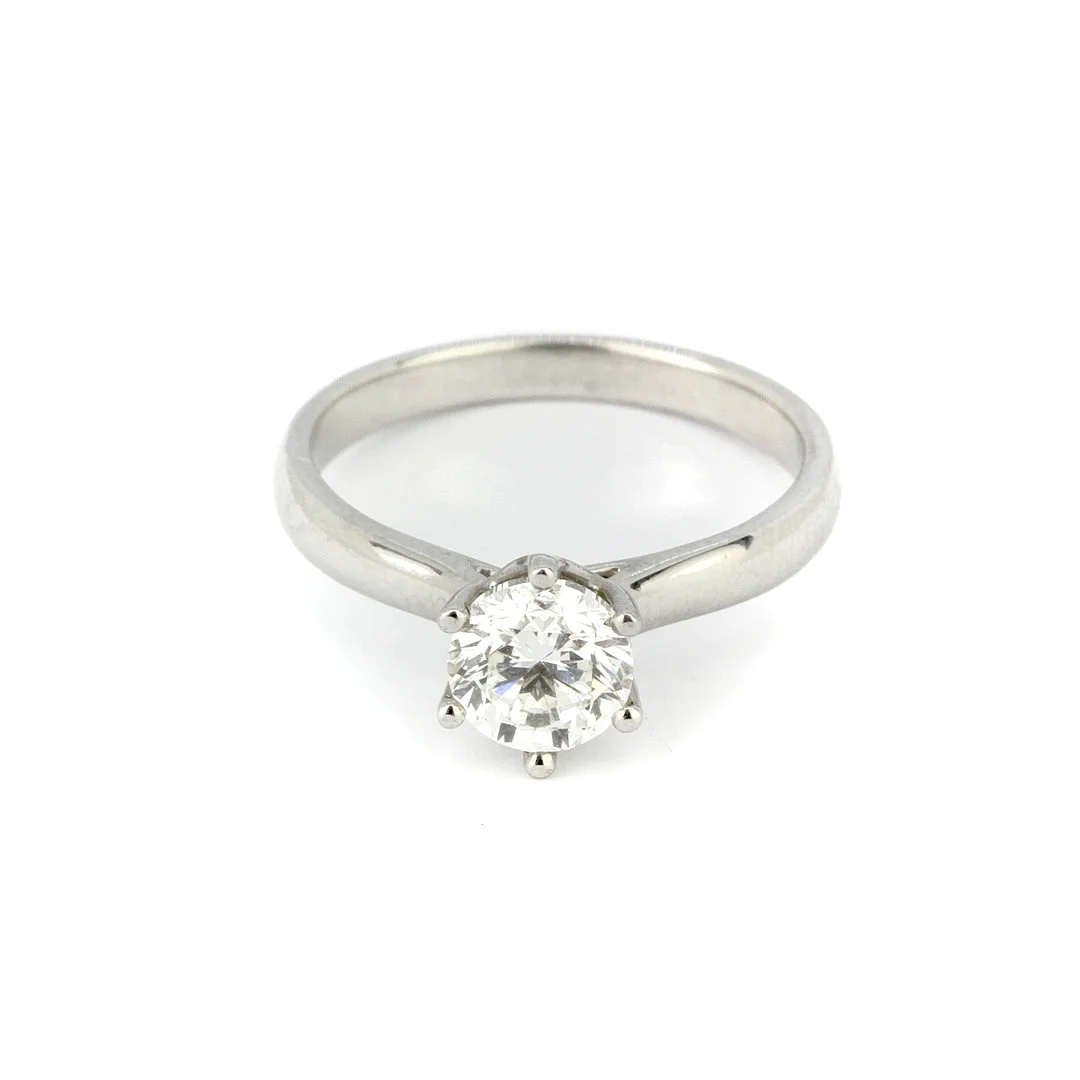 1CT DIAMOND SOLITAIRE RING. — Rings — Chalkwell Auctions