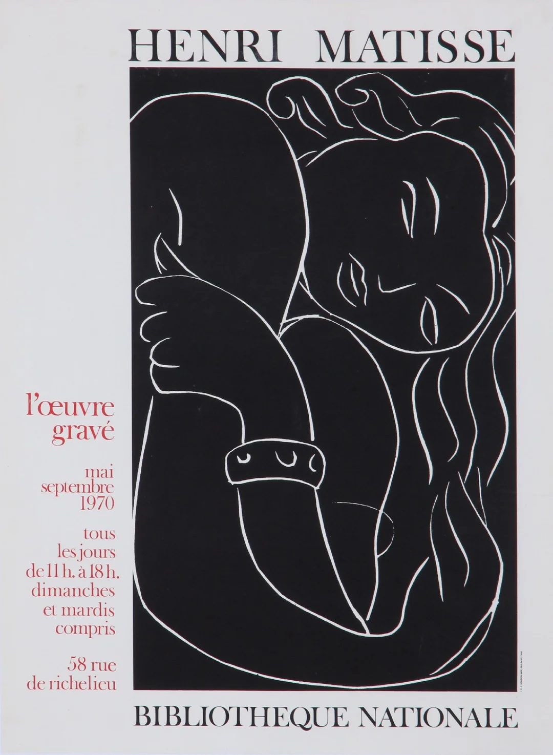 Henri Matisse, after. Lithographic exhibition poster, 1970 — Paintings and sculptures/Prints and photography — Lauritz