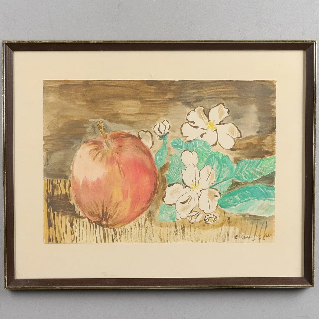OIDENTIFIERAD KONSTNÄR. TAVLA, akvarell, signerad C. Andersson -84. — Paintings — Örebro Stadsauktioner
