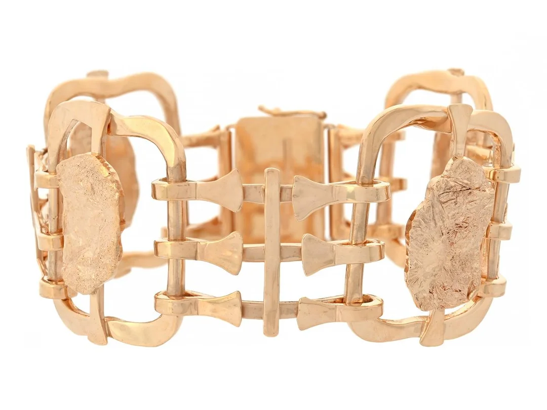 CLAES GIERTTA, armband, 18K guld, signerad, Stockholm 1982, längd 18,5 cm, vikt 78,5 g. (d) — Smycken/Armband — Kaplans