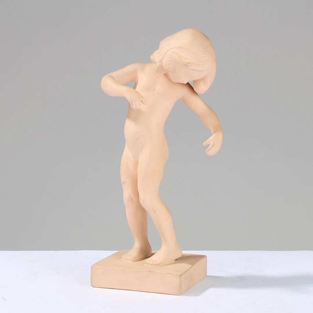 KAI NIELSEN (1882-1924). P. Ipsens Enke. "Venus Kalipygos", figur af terracotta, model 888. — European — Palsgaard Kunstauktioner