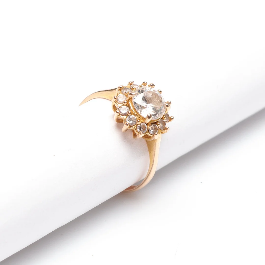 RING med STENAR, guld, 14-18k, ca 2,5 gram. — Rings — Gomér & Andersson Linköping