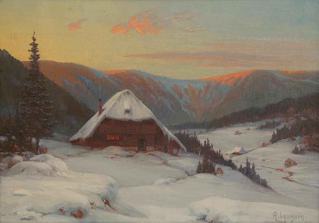 ARNOLD LYONGRÜN. Olja på duk, signerad. — Paintings — RA Auktionsverket Norrköping