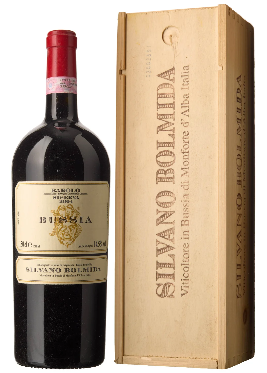 1 x MAG Barolo Riserva Bussia 2004, Silvano Bolmida (OWC) — 1 x MAG Barolo Riserva Bussia 2004, Silvano Bolmida (OWC) — Vin/Vin — Blomqvist