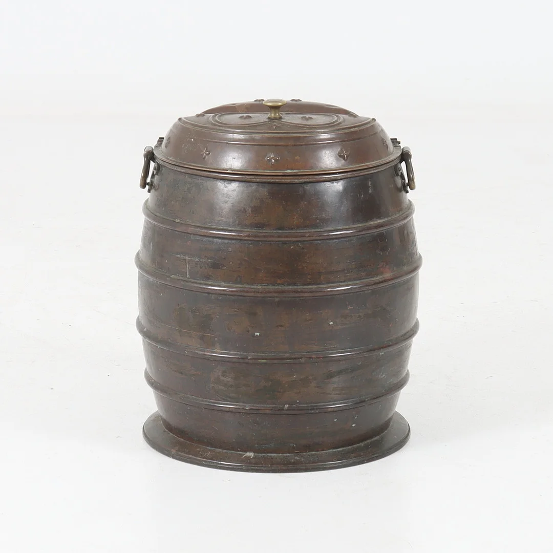 VATTENSÅ, koppar, Gustaf Adolf Dumky, Stafre, 1800-tal. — Pewter, Brass & Copper — Stadsauktion Sundsvall