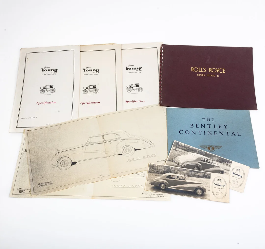 BENTLEY AND ROLLS-ROYCE BROCHURES AND DRAWINGS. — Automobilia & Transport — Griffin’s Auctioneers