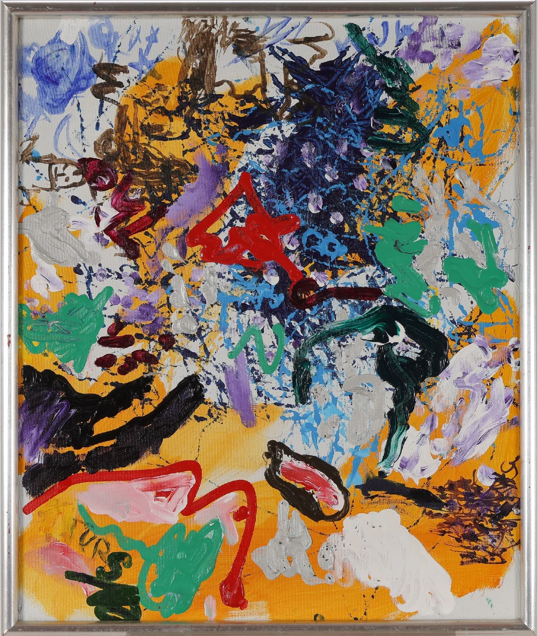 Jens Jørgen Thorsen: Composition from 1985 — Paintings and sculptures/Modern pictorial arts — Lauritz