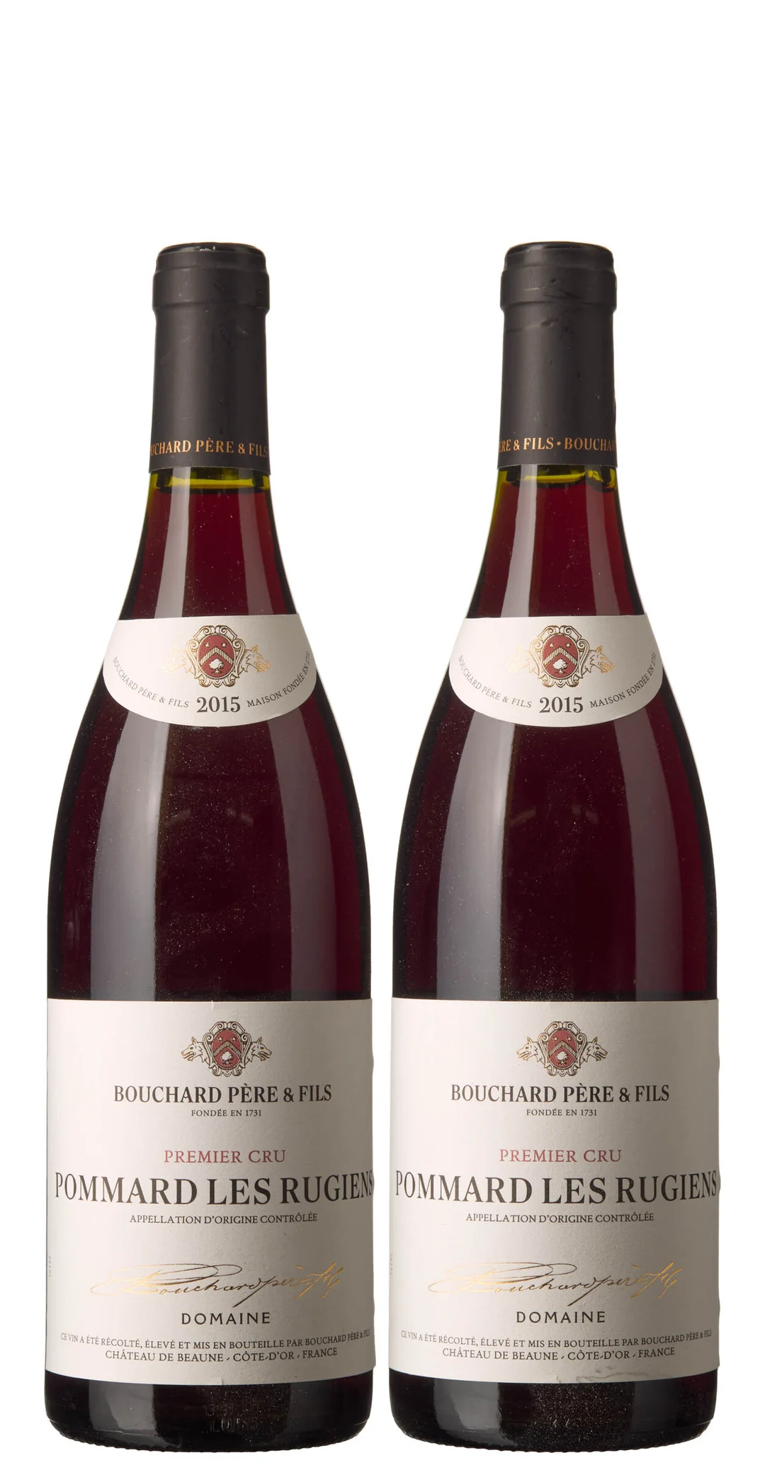 2 x Pommard 1er Cru Les Rugiens 2015, Domaine Bouchard Pere & Fils — 2 x Pommard 1er Cru Les Rugiens 2015, Domaine Bouchard Pere & Fils — Vin/Vin — Blomqvist