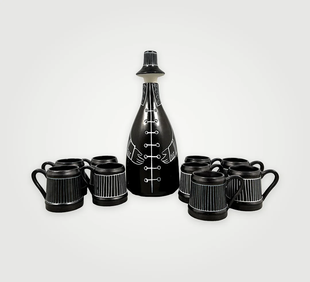 PARTI KERAMIK, 10 delar, "Tarina", Arabia, 1954-63. — European — Auktionshuset STO Bohuslän