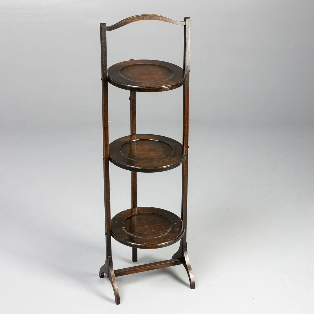 AN EDWARDIAN FOLDING CAKE STAND. — Tables — Griffin’s Auctioneers