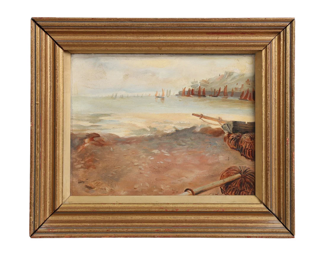 BRITISH SCHOOL 19TH CENTURY, BRINGING IN THE CATCH. — Paintings — Bishop & Miller