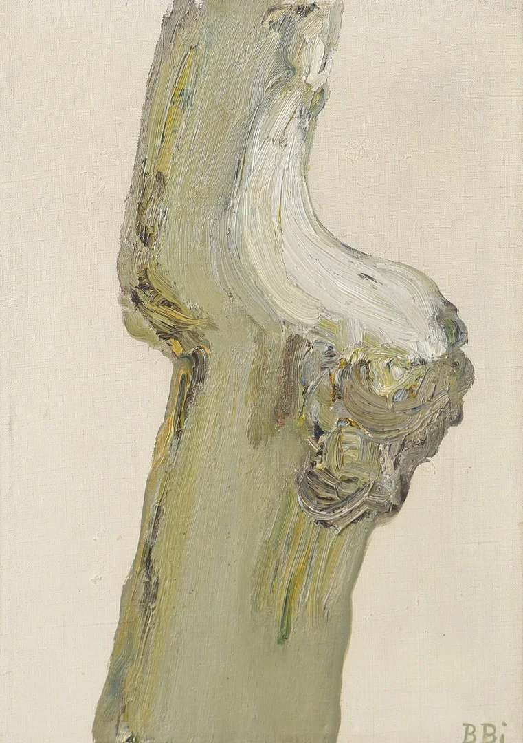 BENTE BJERREGAARD. Komposition, olja på duk, signerad B. Bj. — Paintings — Helsingborgs Auktionskammare