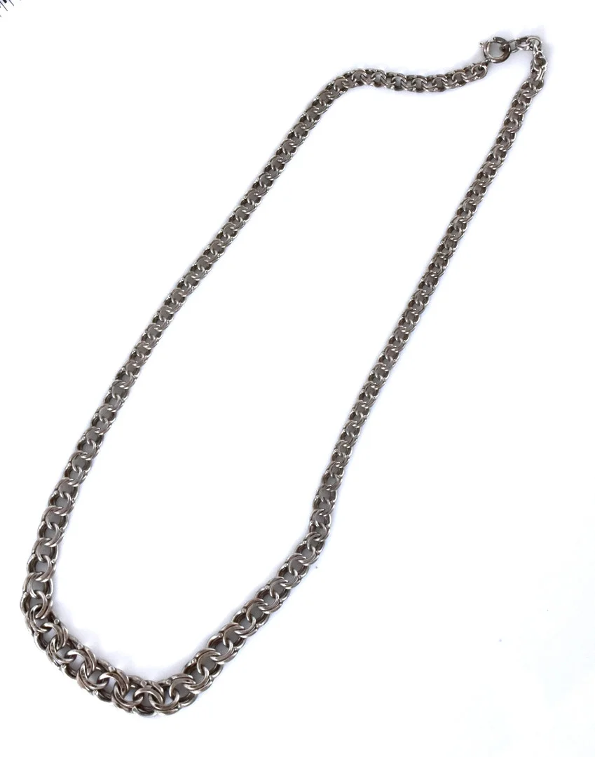 HALSBAND, doserad bismarck, sterlingsilver. — Necklace — Halmstads Auktionskammare