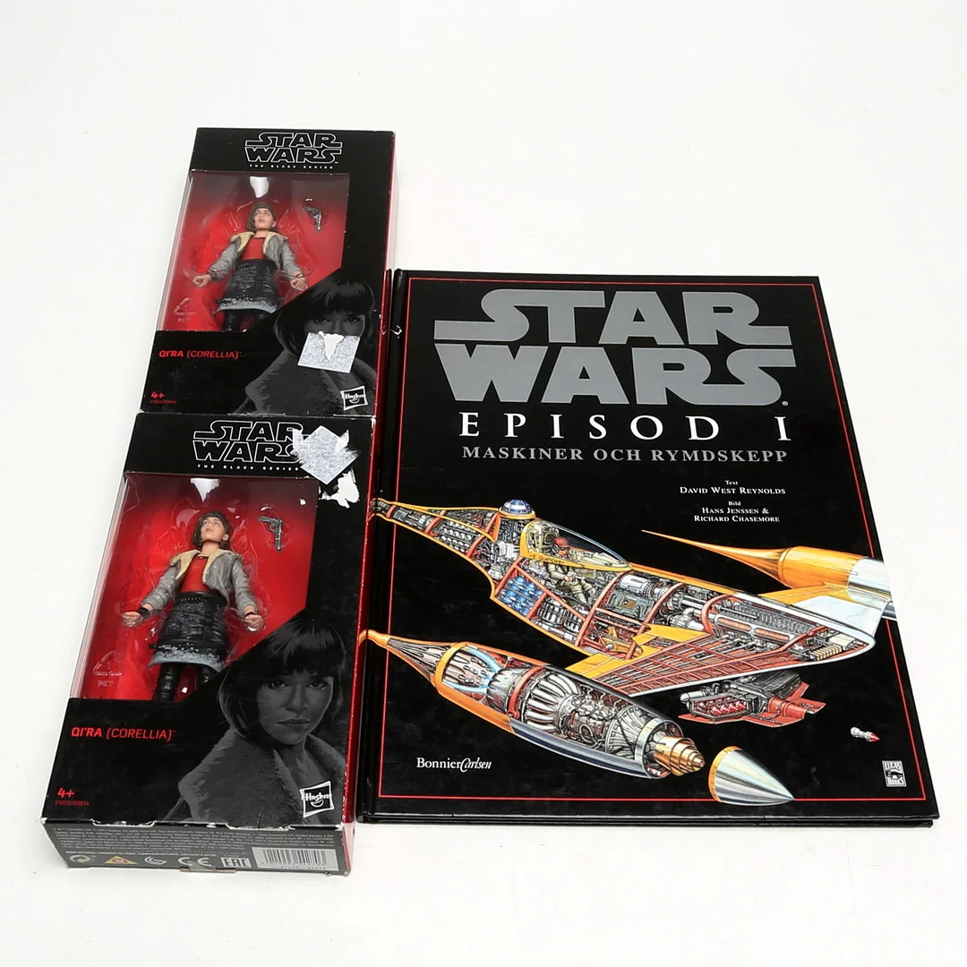 STAR WARS-LEKSAKER och BOK, 3 delar. — Toys — Kalmar Auktionsverk