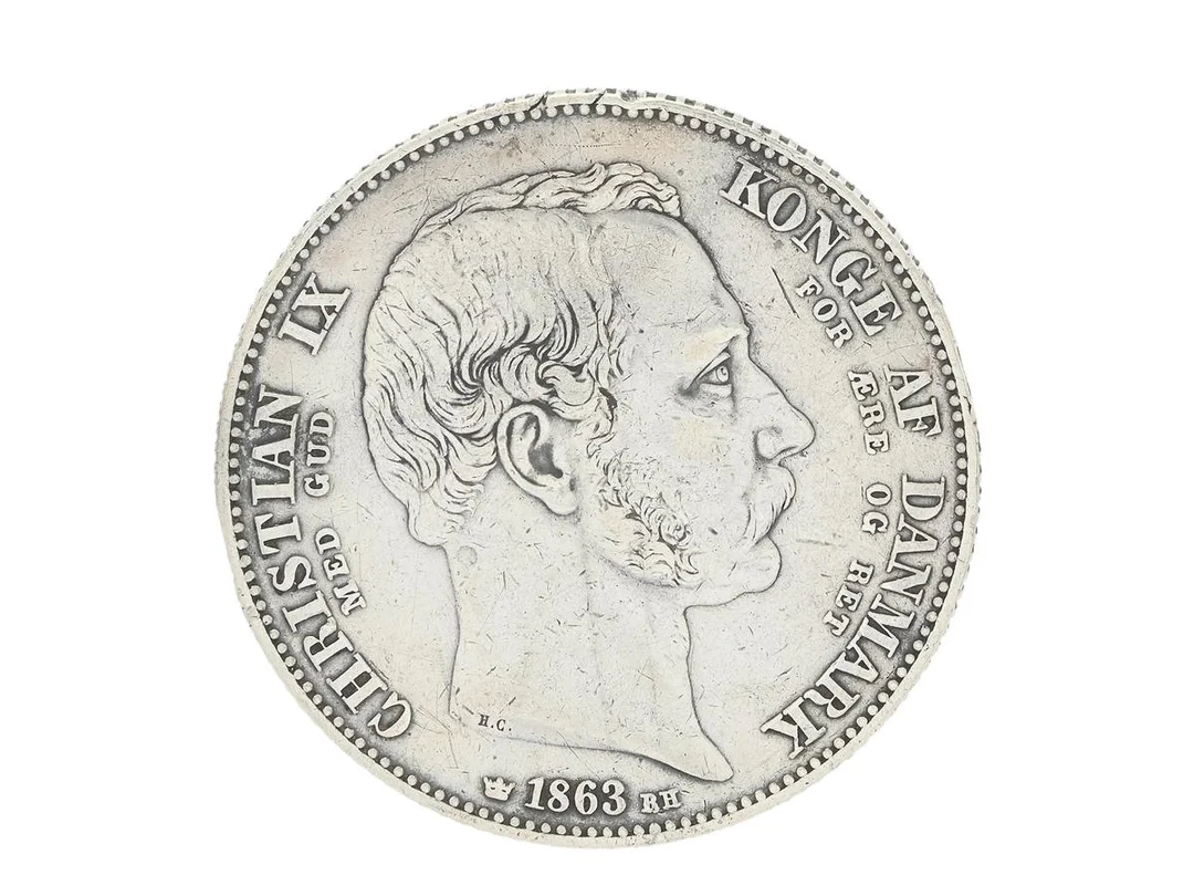MYNT, silver, 2 Rigsdaler, 1863, Danmark, kvalité ca 1, diameter 37 mm, vikt 28,7 g. — Mynt/Utländska mynt — Kaplans