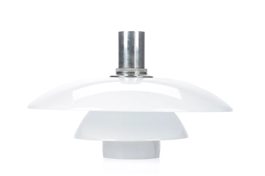 Poul Henningsen: PH 4½-4 pendant lamp with opal glass shades — Lamps and lighting/Pendant lights — Lauritz