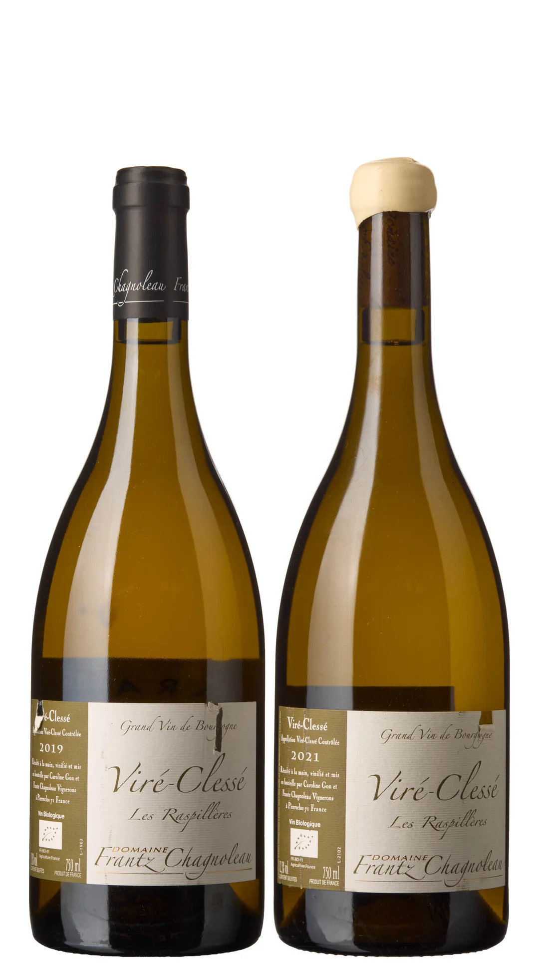 2 x Miks Frantz Chagnoleau Viré-Clessé Les Raspilleres (1 x 2019, 1 x 2021) — 2 x Miks Frantz Chagnoleau Viré-Clessé Les Raspilleres (1 x 2019, 1 x 2021) — Vin/Vin — Blomqvist