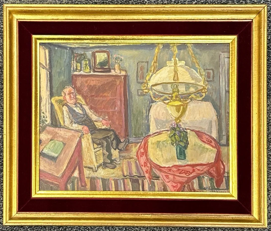 GILT FRAMED OIL ON BOARD. — Paintings — Chalkwell Auctions