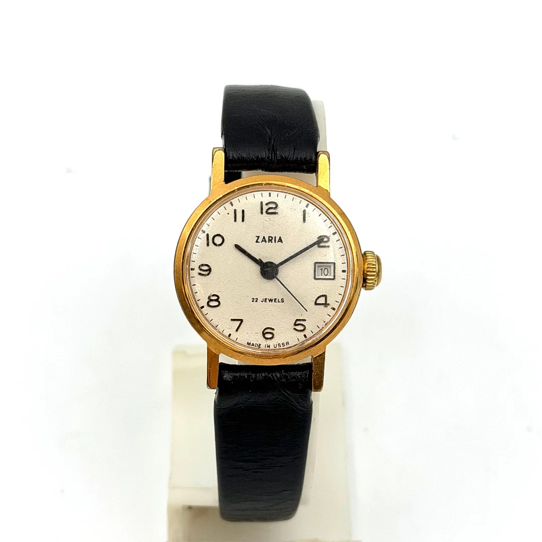 ZARIA, armbandsur, 1970-tal, manuell, gulddouble´. — Wristwatches — Skandia Auktion