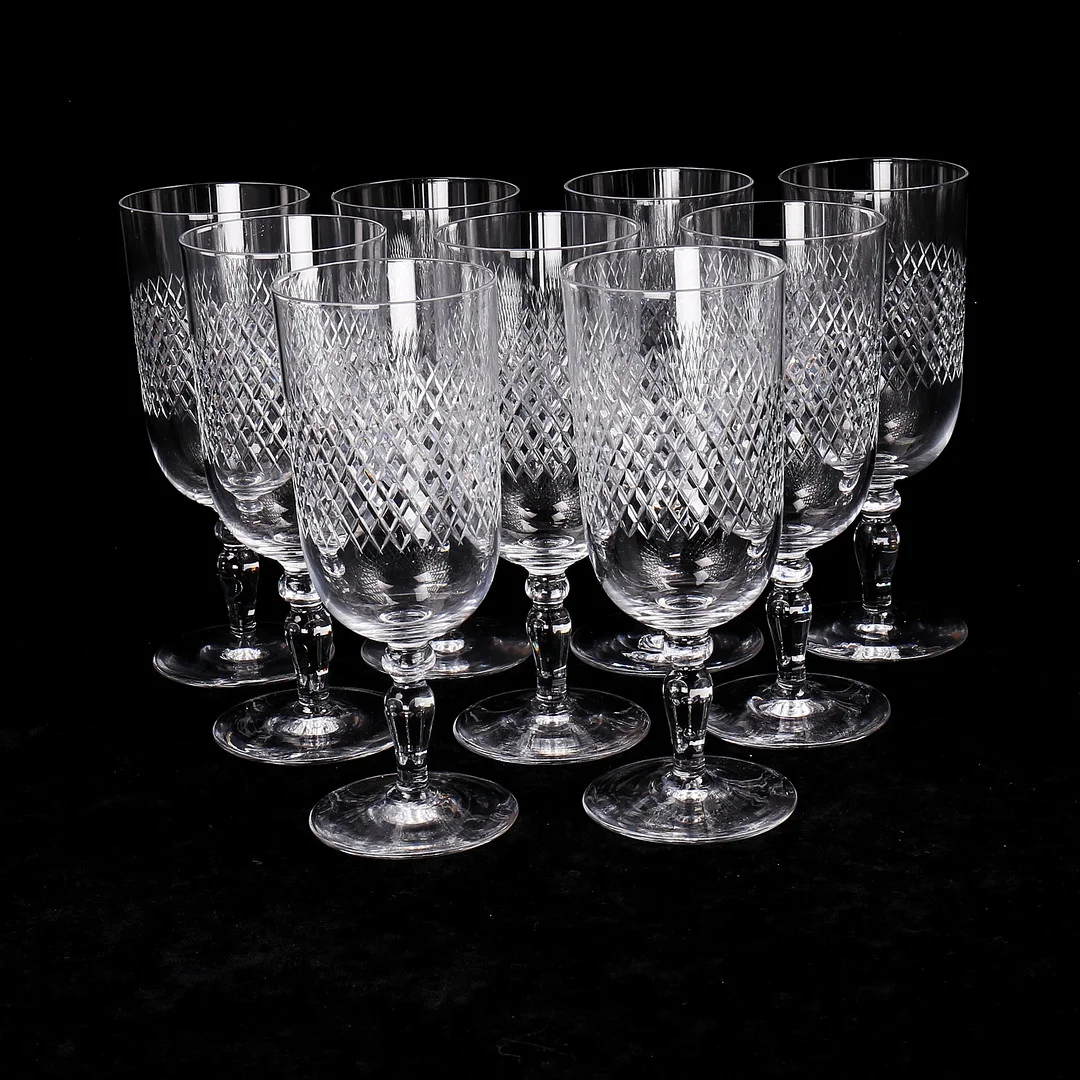 CHAMPANGEGLAS, 9 st. — Utility glass — Växjö Auktionskammare