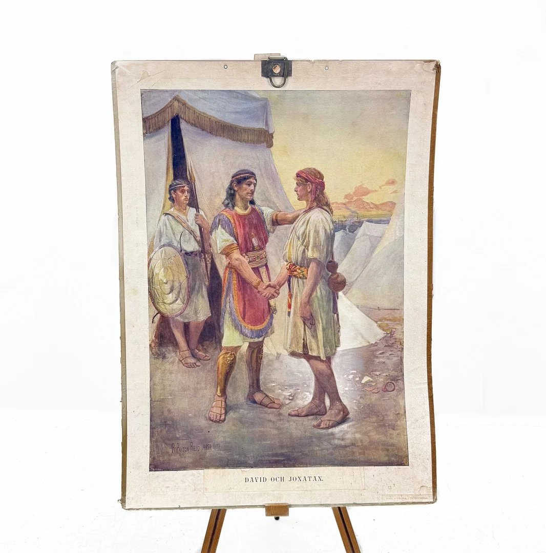 SKOLPLANCH - David & Jonatan. — Engravings & Prints — TOKA Auktionshus