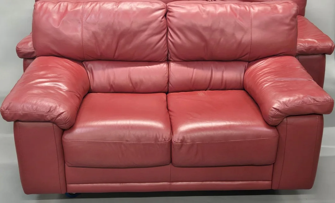 J. H. HICOLITY LEATHER SOFA. — Sofas & Seatings — Chalkwell Auctions