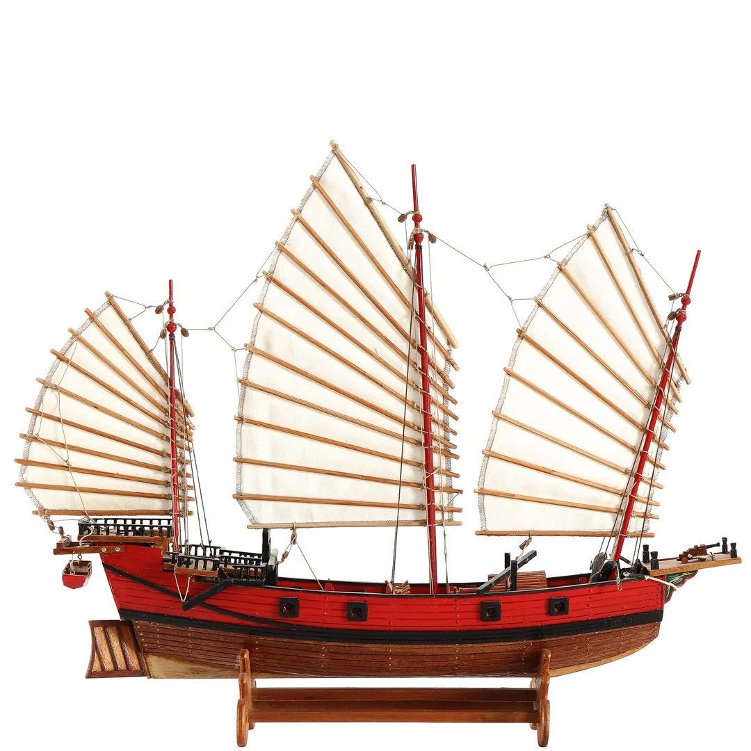 'Chinese 17th/19th century Pirate Junk' model ship made by Werner Kalk — Hobby and collectibles/Nautical collectibles — Lauritz