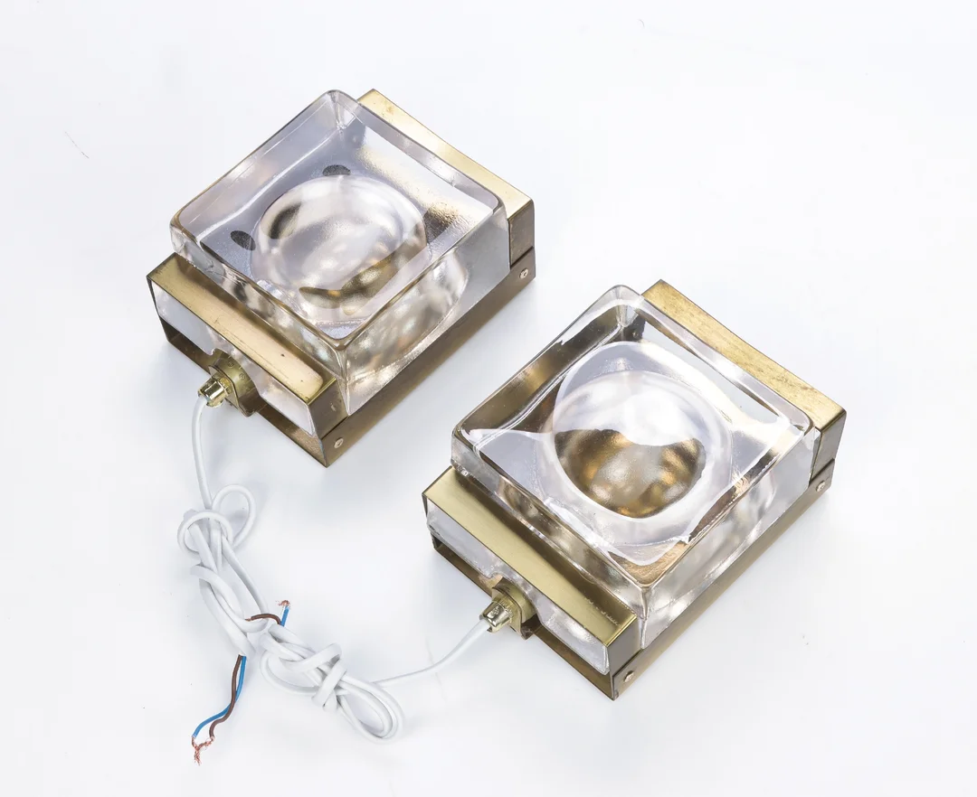 A pair of Vitrika 'Maritim' wall lamps / sconces 1970s (2) — Lamps and lighting/Wall lighting — Lauritz