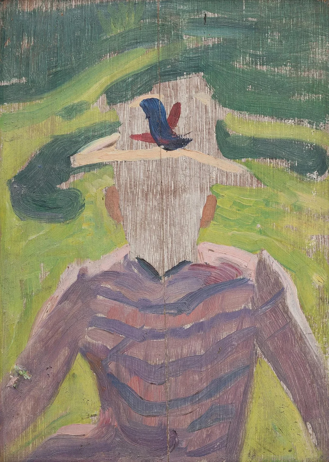 Richard Bergh, "Kvinna i skärrandig blus". — Konst/Klassisk svensk konst — Bukowskis