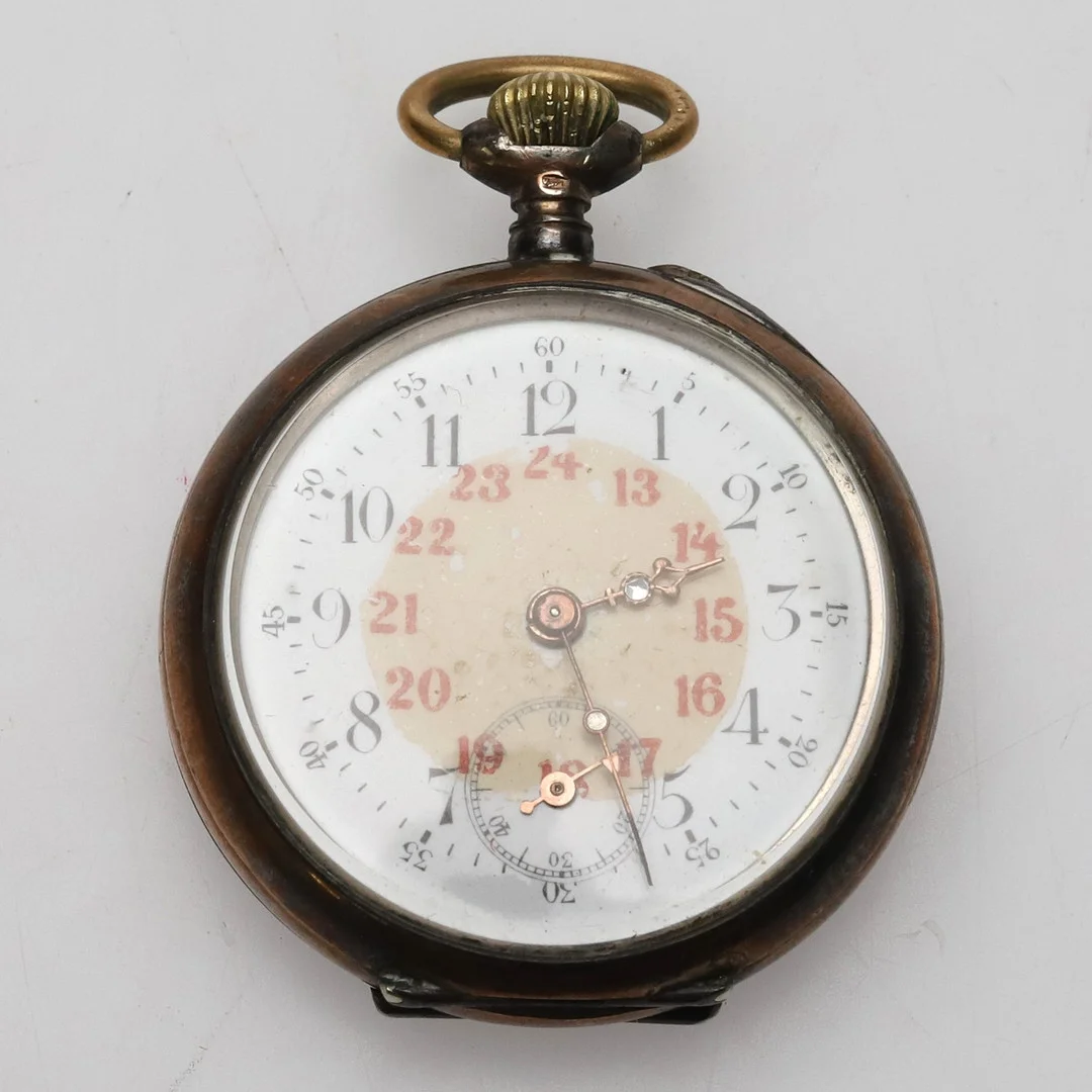 FICKUR. Silverboett, Remontoir 10 rubies, ø 37 mm, 1900-tal. — Pocket & Stop Watches — Örebro Stadsauktioner
