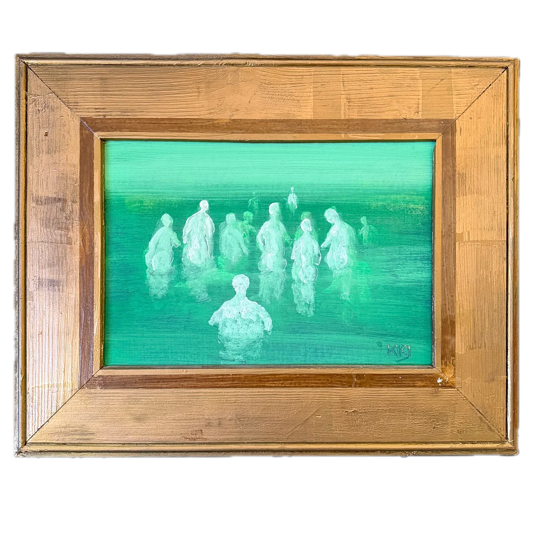 KURT KAJ JENSEN. Olja på Pannå 1973. Från Torreby Slott. — Paintings — Auktionshuset STO Bohuslän