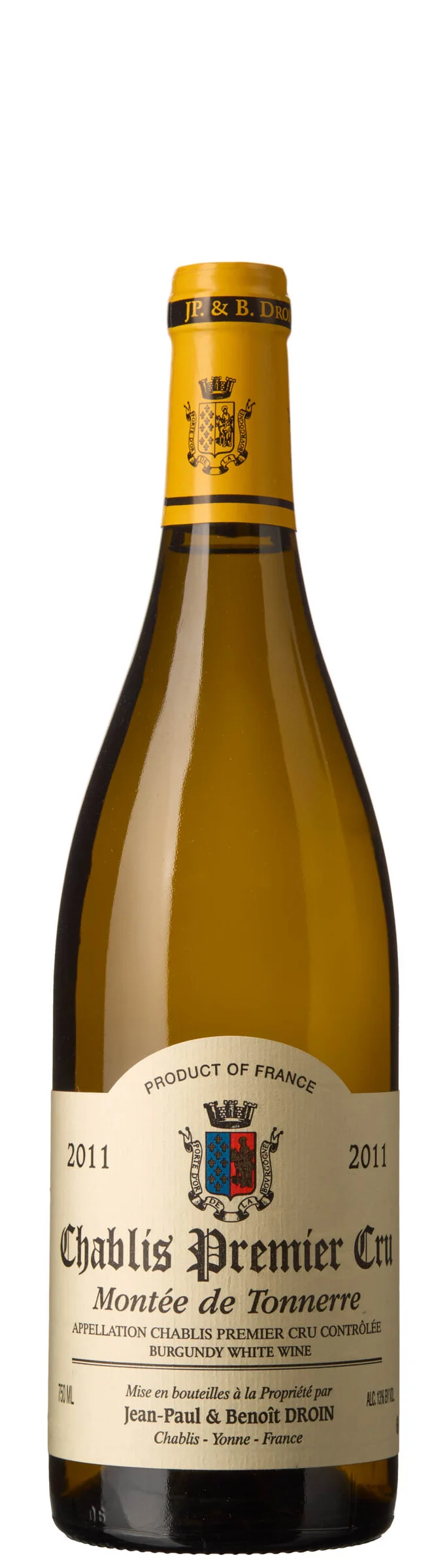 1 x Chablis 1er Cru Montee de Tonnerre 2011, Jean-Paul & Benoit Droin — 1 x Chablis 1er Cru Montee de Tonnerre 2011, Jean-Paul & Benoit Droin — Vin/Vin — Blomqvist