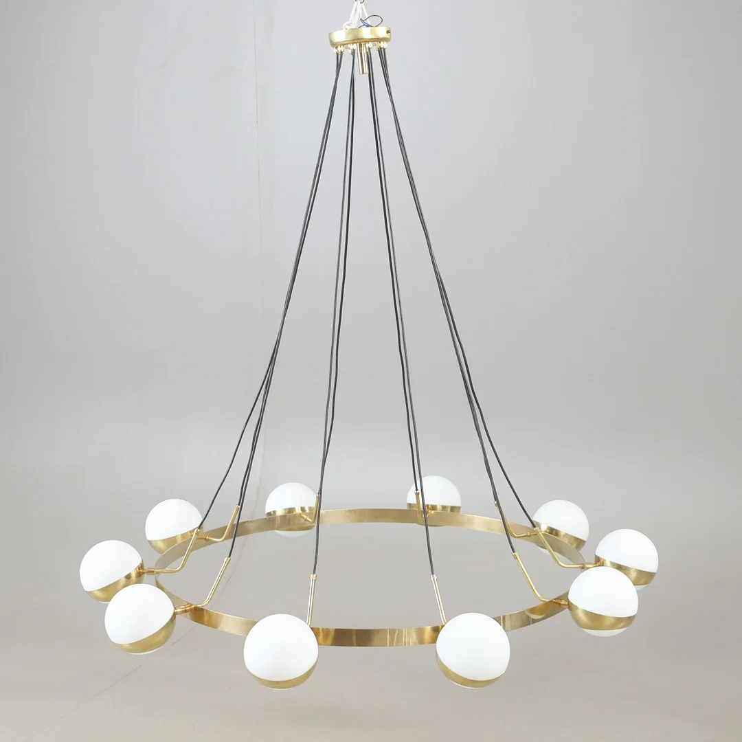 TAKLAMPA, ”Crystal Circle”, Luci Progetti, Parma, Italien, samtida. — Ceiling lights — Helsingborgs Auktionskammare