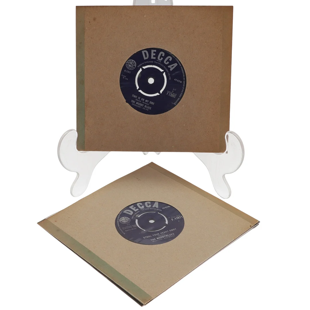 THE MOODY BLUES – COLLECTION OF 7" SINGLES INCLUDING SCARCE DECCA ISSUE 'STEAL YOUR HEART AWAY' (4). — Audio, Vinyl & Hi-Fi — Lawrences Auctioneers