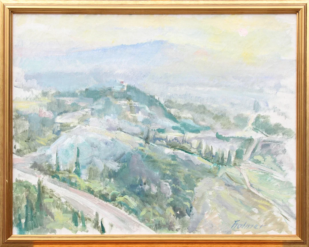 FRITZ HOLMER. OLJA, på duk, signerad. — Paintings — Kalmar Auktionsverk