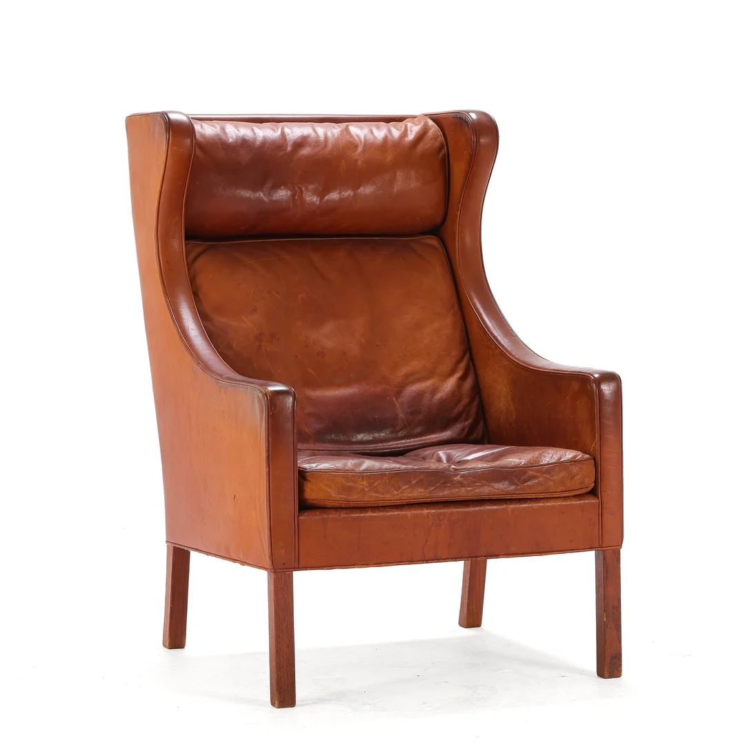 Børge Mogensen (1914-1972) for Fredericia Chair Factory; Vintage Wingback Chair — Furniture/Lounge chairs — Lauritz