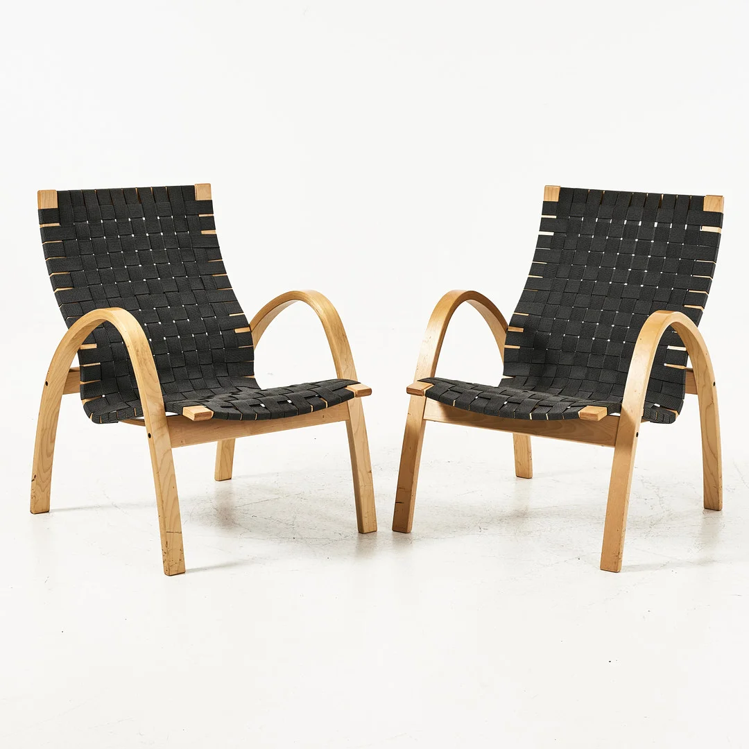 KIM SAMSON. Fåtöljer, 1 par, "Slite", formpressad björk, IKEA, 1990-tal. — Armchairs & Chairs — Stockholms Auktionsverk Magasin 5