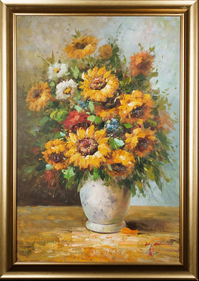 WALTER ADAMS. Olja på duk "Stilleben", Signerad. — Paintings — Norrlands Auktionsverk