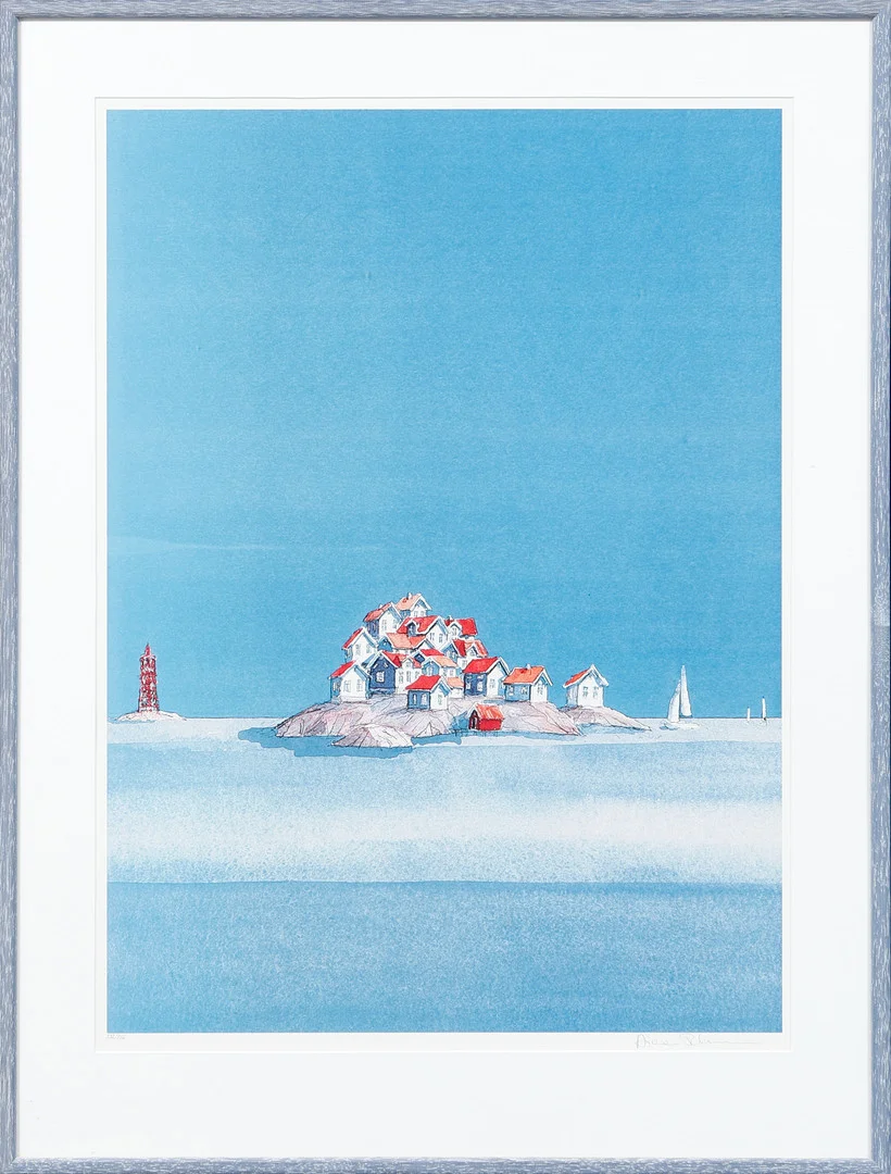 ARIANA RAMHAGE. "Åstol", kolografi, signerad och numrerad 232/756. — Engravings & Prints — Göteborgs Auktionsverk