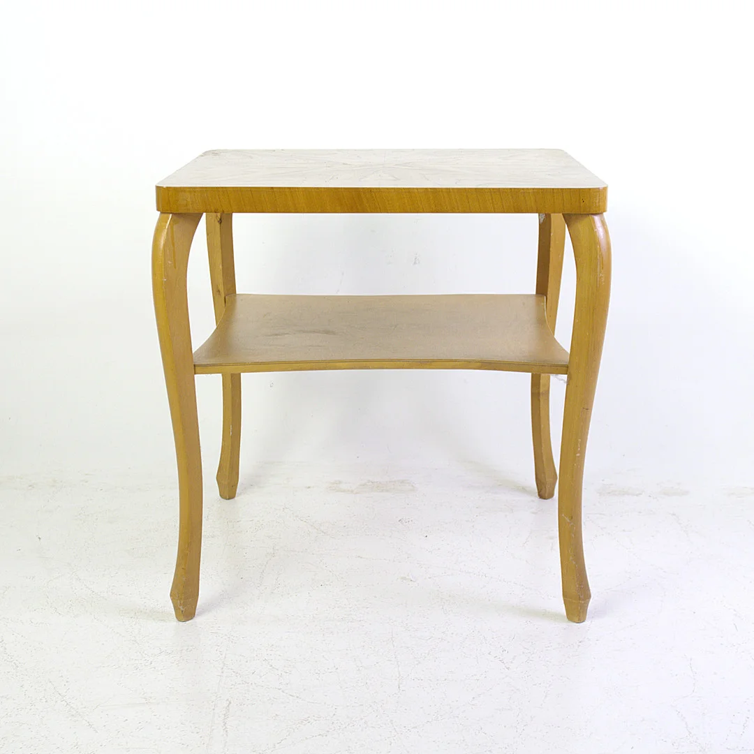 SIDOBORD, björkfanér, art deco, 1930/40-tal. — Tables — Höganäs Auktionsverk