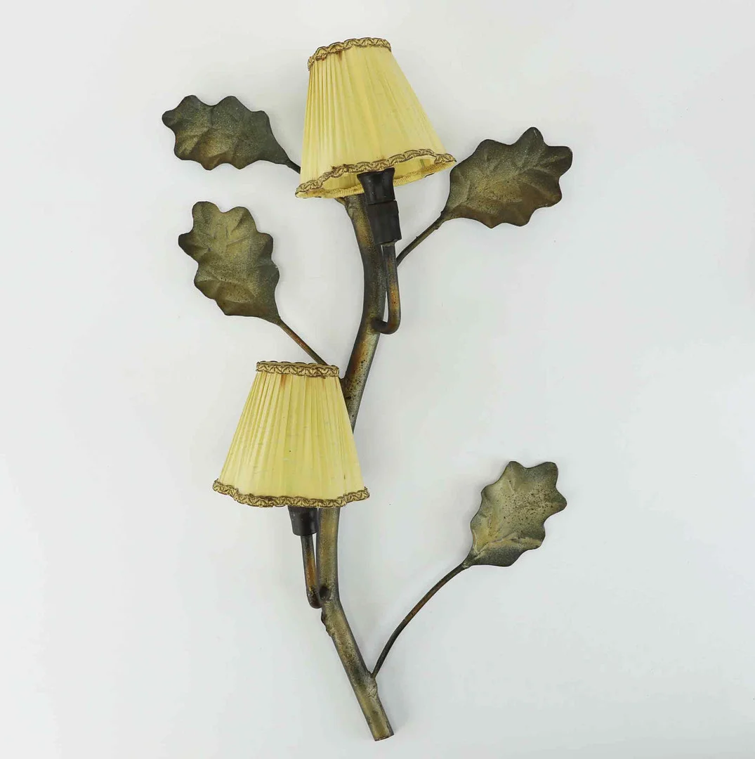 VÄGGLAMPA, Swedish Modern, metall, 1940-tal. — Wall Lights — Hälsinglands Auktionsverk